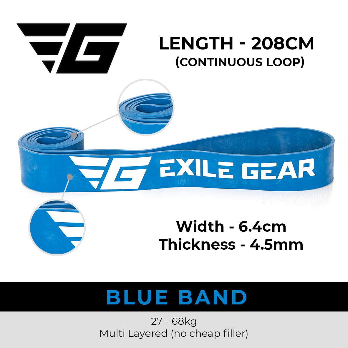 Extra Strong &amp; Super Strong Resistance Bands - 2 Bands