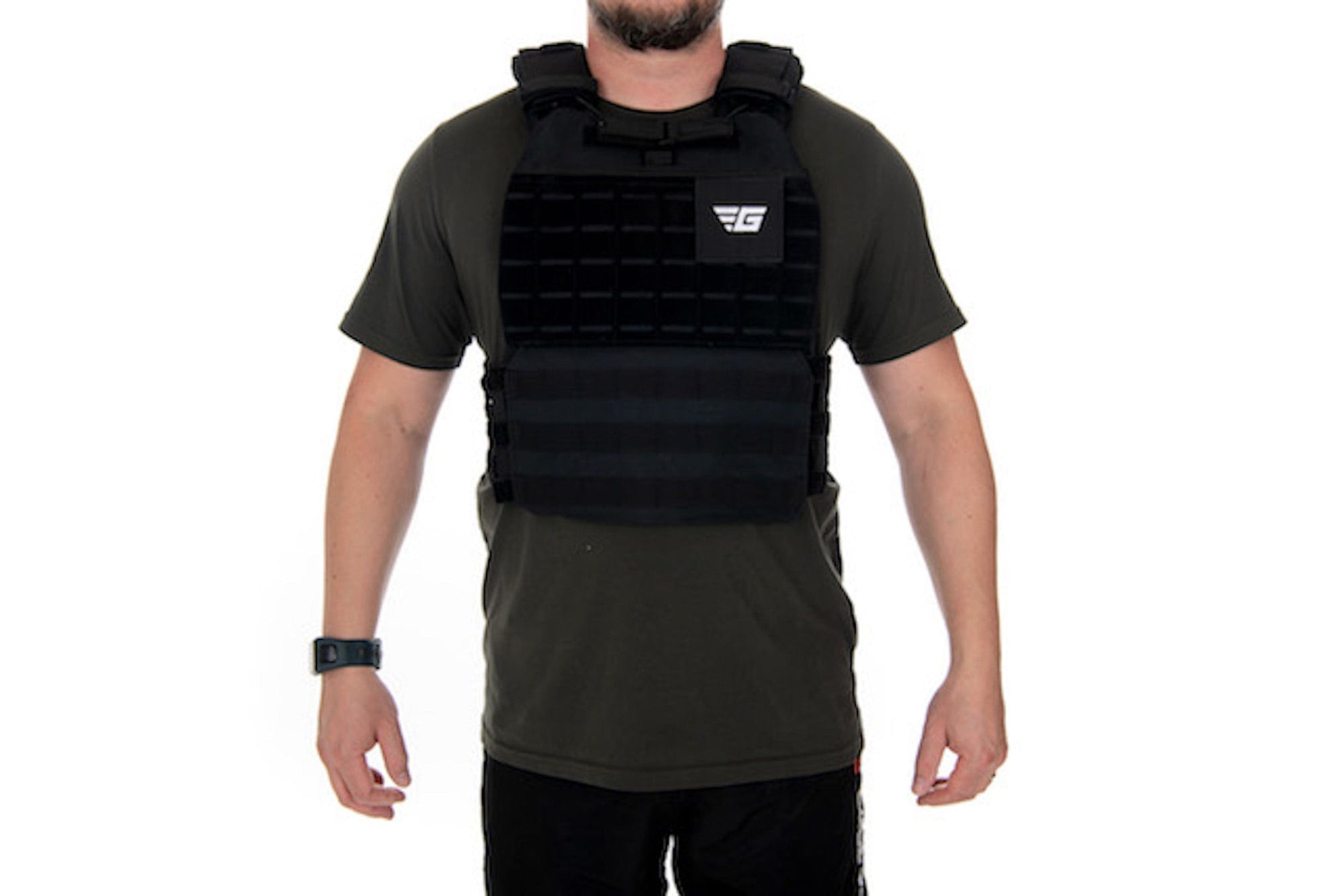 Black weighted vest
