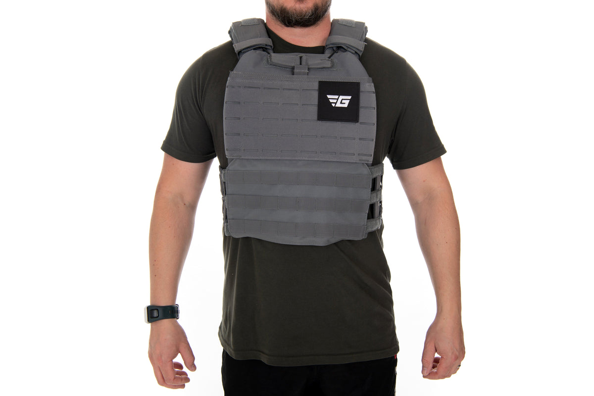 Grey weighted vest