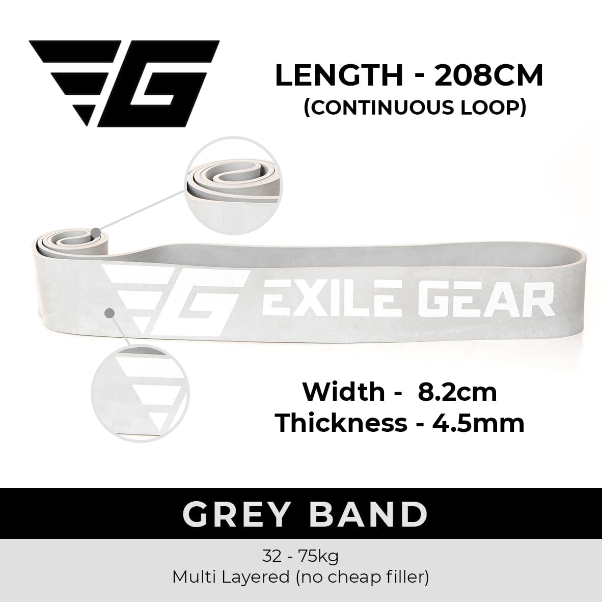 Extra Strong &amp; Super Strong Resistance Bands - 2 Bands