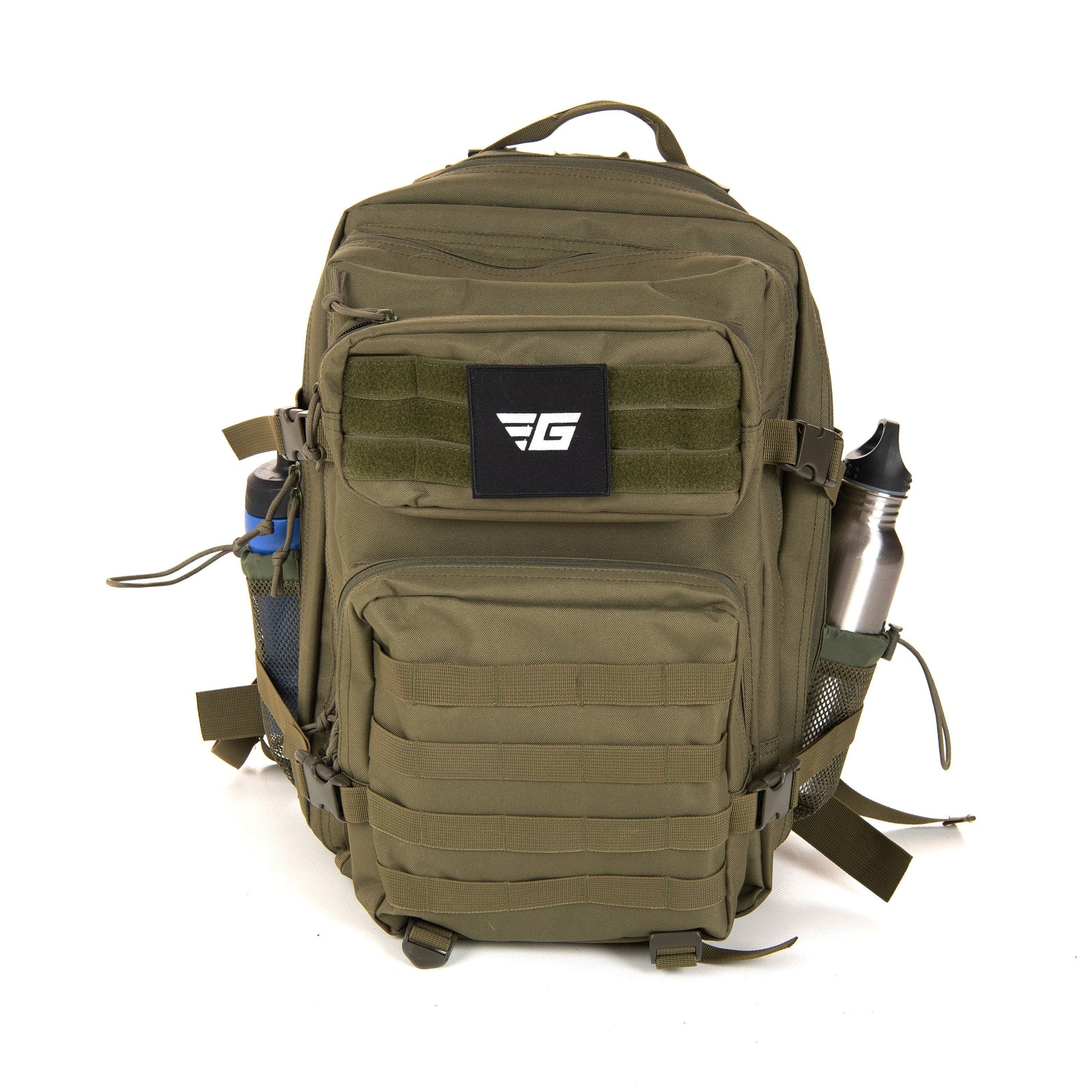 green rucking backpack