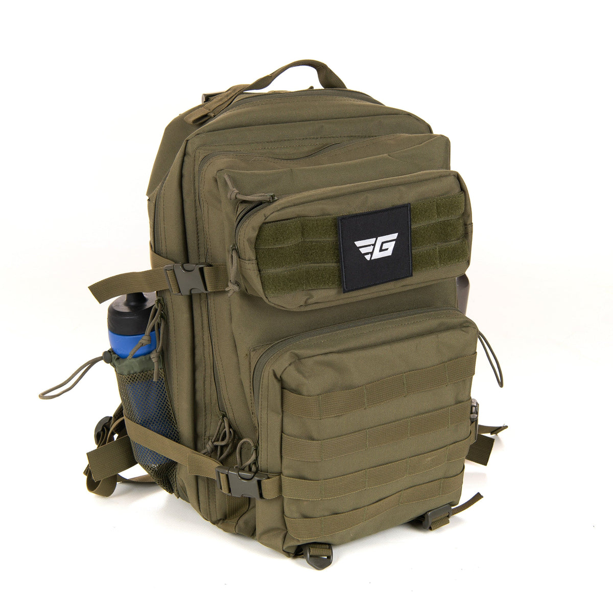 green rucking backpack