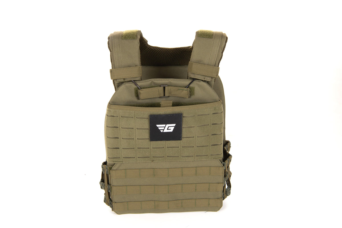 green crossfit weighted vest