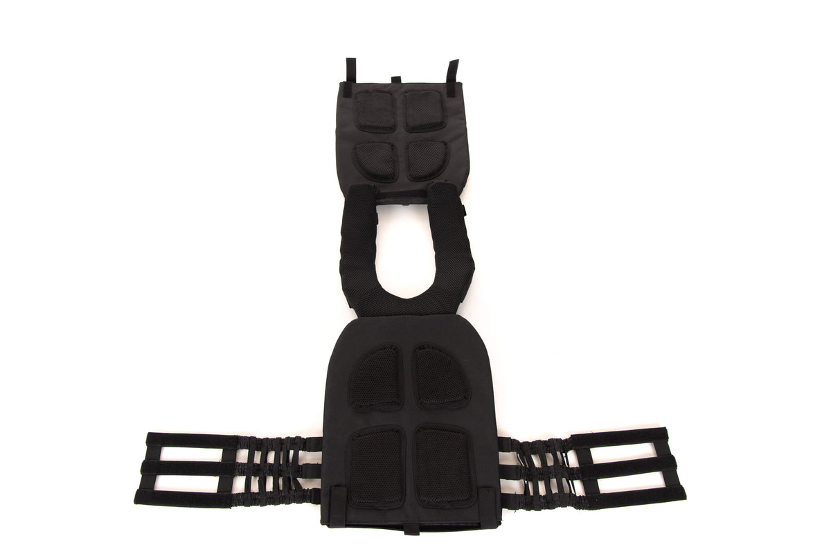 black weight vest